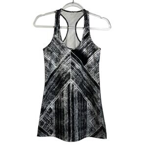 Lululemon‎ Athletica Cool Racerback Tank in Heatwave White Black M